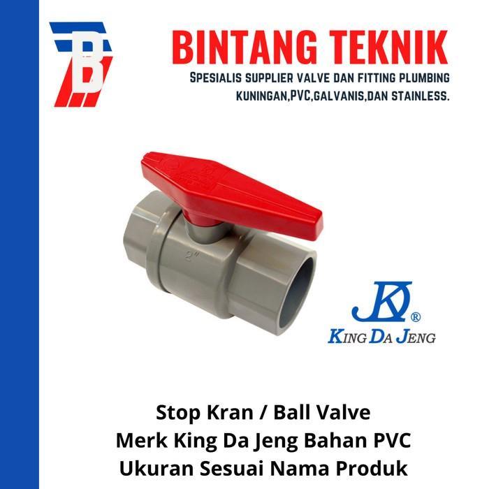 * Ball Valve / Stop Kran 1" inch PVC KDJ