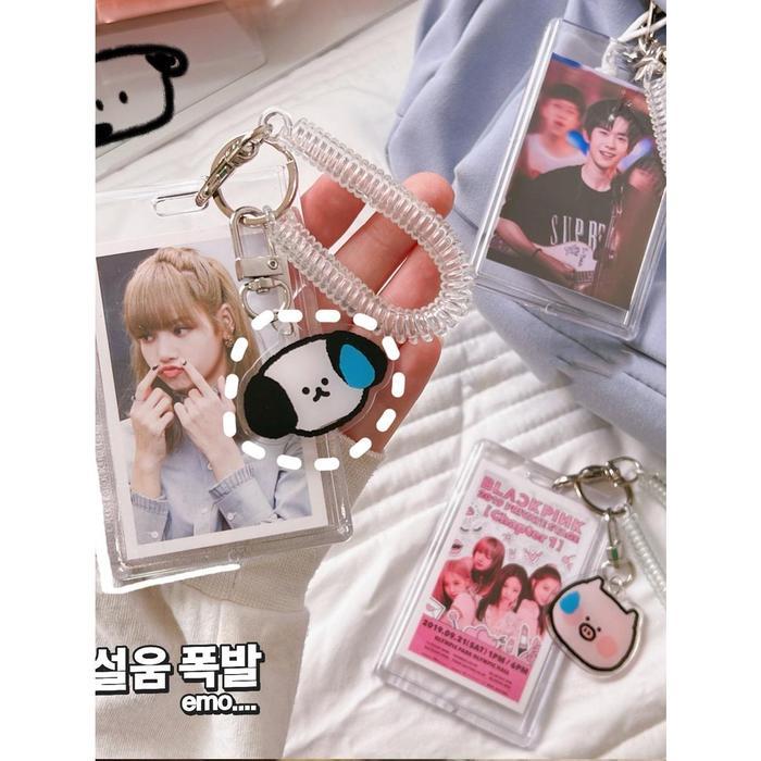 "New" Id card holder/photocard holder/Holder Id Card Acrylic DIY Id Card 2 Sisi Tempat Kartu