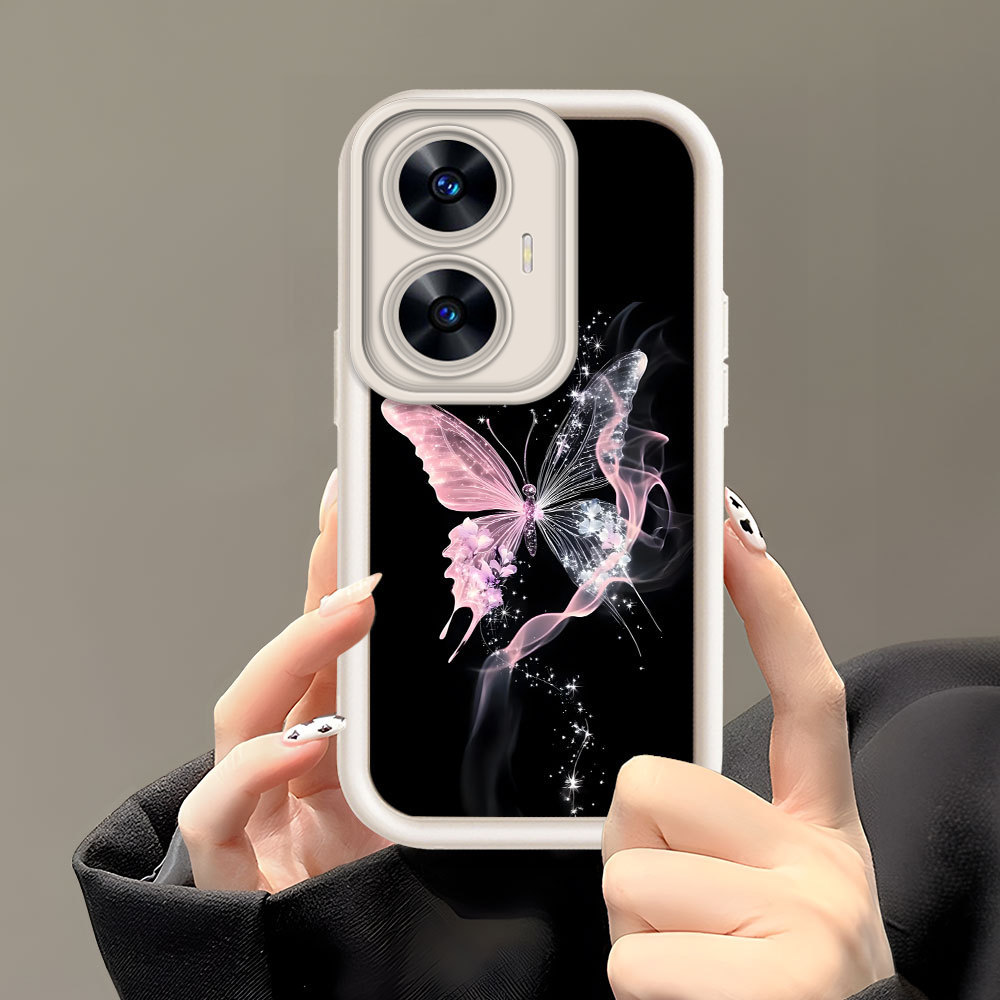 Casing Hp Untuk Realme C55 Phone Case Softcase Soft Imut Kesing Kupu Cassing DXH30 6164 TY