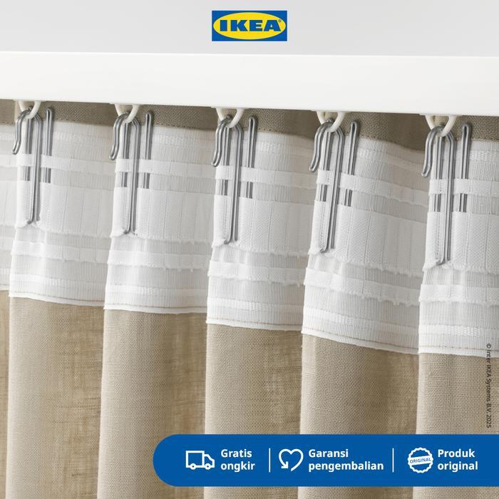 IKEA RIKTIG Pengait Gorden Isi 20pcs Baja