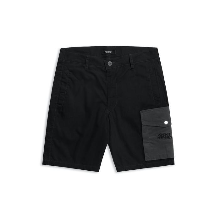 ASLI Vearst Affaires Short Cargo Pants Frodo Black Grey - Celana Cargo Pendek READY STOCK