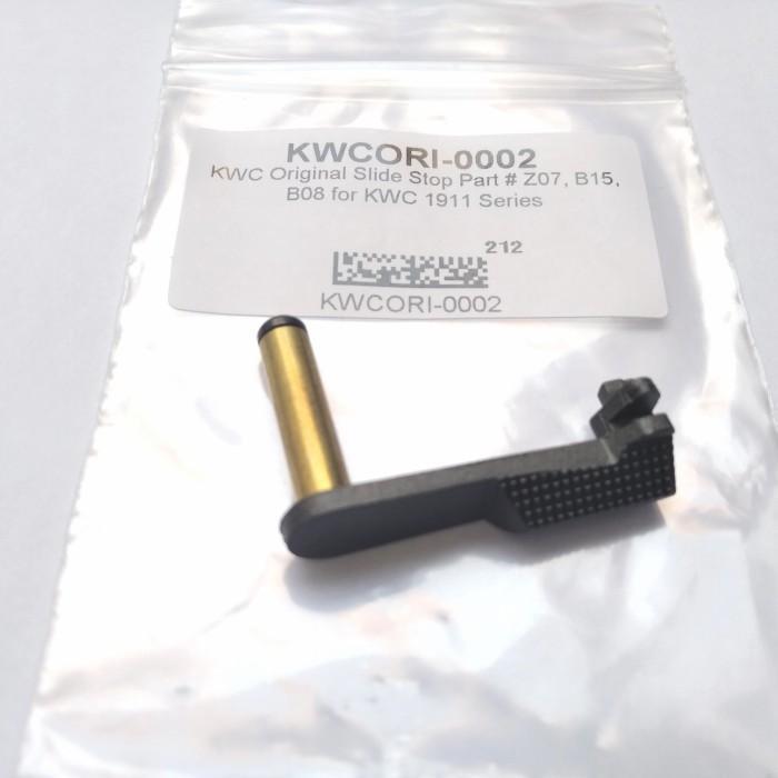 Slide Stop KWC 1911 Original part Z07, B15, B08