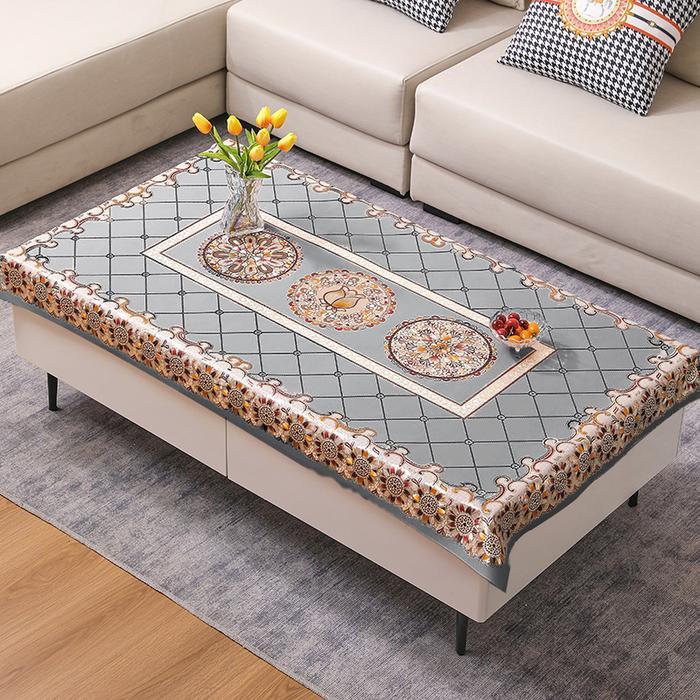 DR-Loyal Bosque Taplak Meja Untuk meja persegi meja bulat - Taplak Meja Ruang Tamu Motif Oilproof