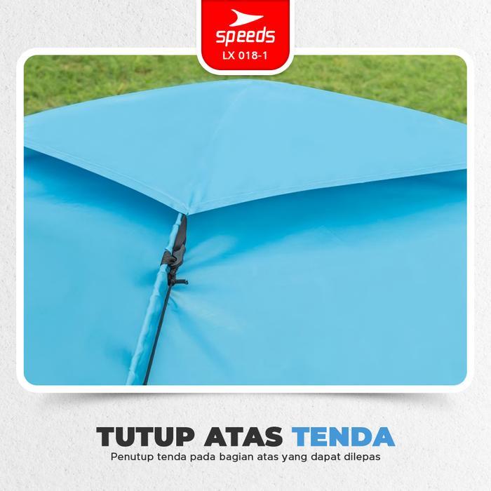 Speeds Tenda Camping 2 Orang Tenda Lipat Bahan Parasut Anti Hujan Outdoor 018-1