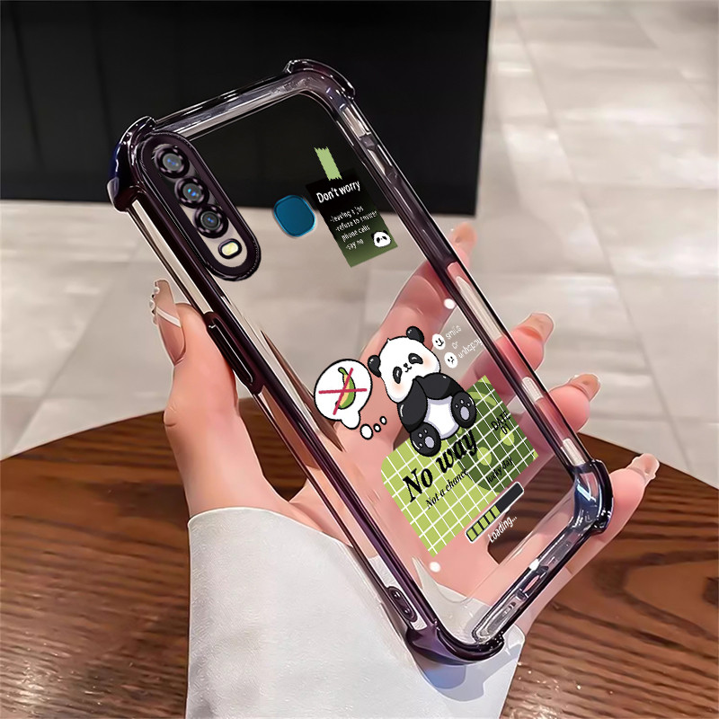 Casing Hp Untuk VIVO Y17 Y15 Y12 Y12i Y3 Y3s 2020 Case Casing HP Softcase Ponsel Anti-sidik jari Sof