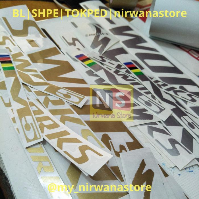 Cutting Stiker Sepeda Specialized S-Works