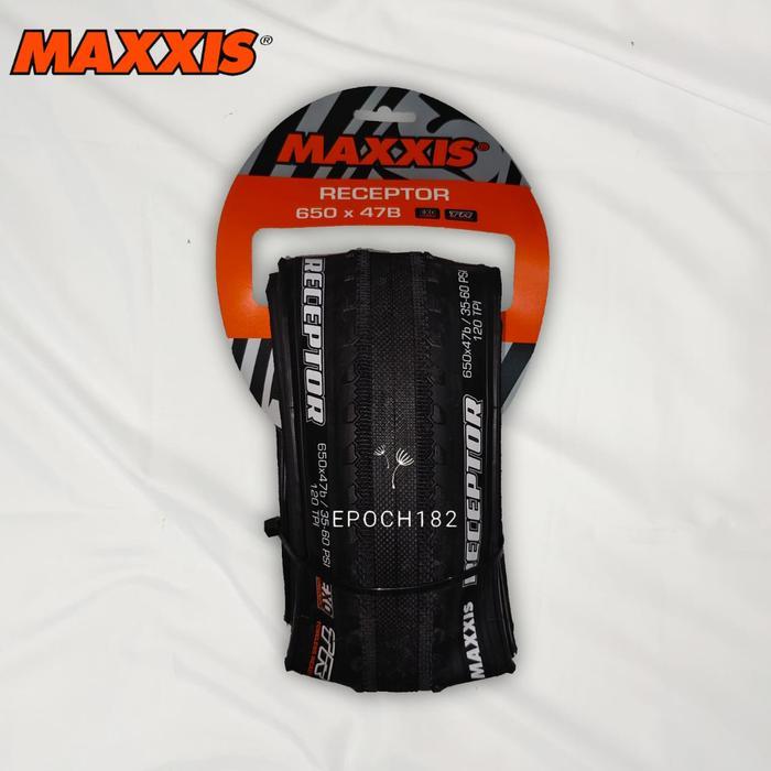 Ban Luar Sepeda Maxxis Receptor 650 x 47B & 700 x 40C Kevlar Black EXO TR