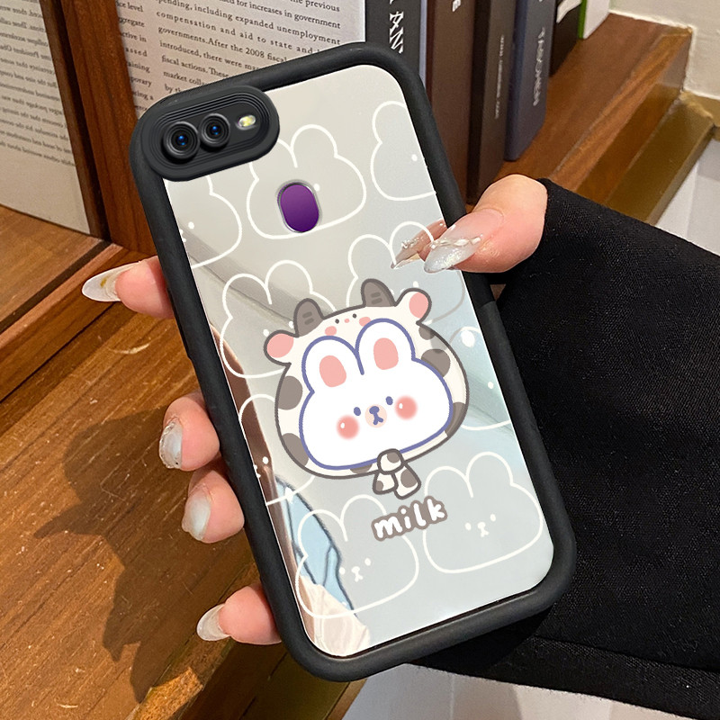 Casing Hp Untuk OPPO F9 F9 Pro A7x Realme 2 Pro Realme U1 Case Kelinci sapi yang lucu Kasing ponsel 