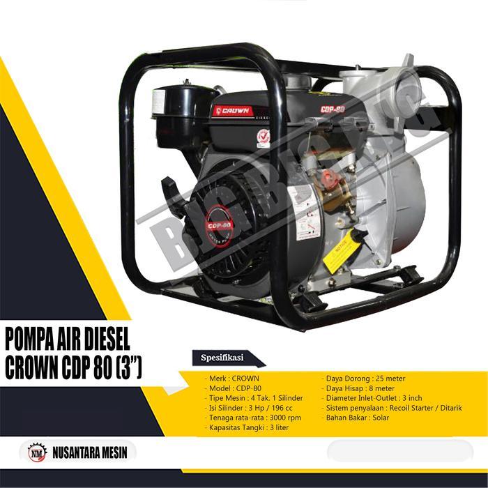 POMPA AIR ALKON/WATERPUMP DIESEL CROWN CDWP/CDP 80/3" SOLAR