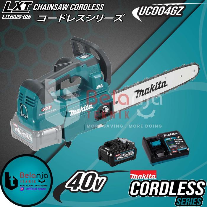 Makita Mesin Gergaji Kayu Baterai UC004GZ01 Chainsaw Cordless 40V 14"