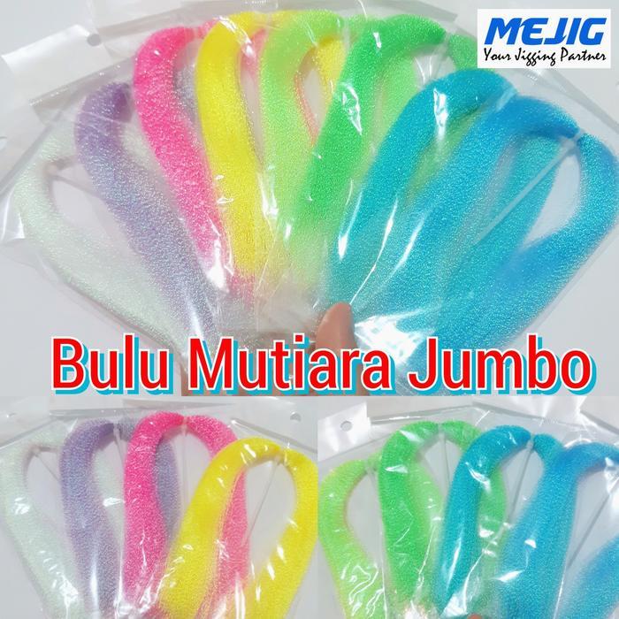 BULU MUTIARA JUMBO ASSIST HOOK JIG SABIKI BENANG KILAT KOTREKAN PANCING
