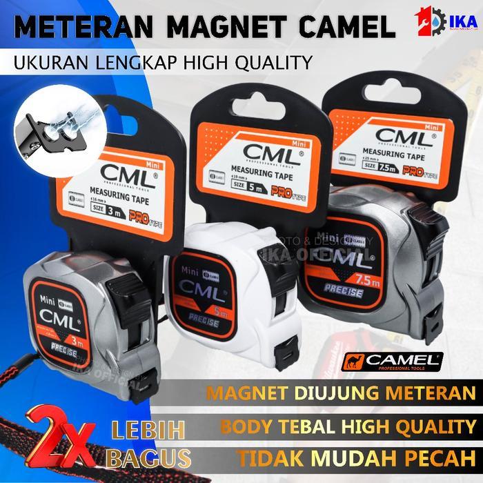 Meteran Camel Mini Ukuran 3 Meter, 5 Meter, dan 7,5 Meter Meteran Tukang 3 Meter Measuring Tape