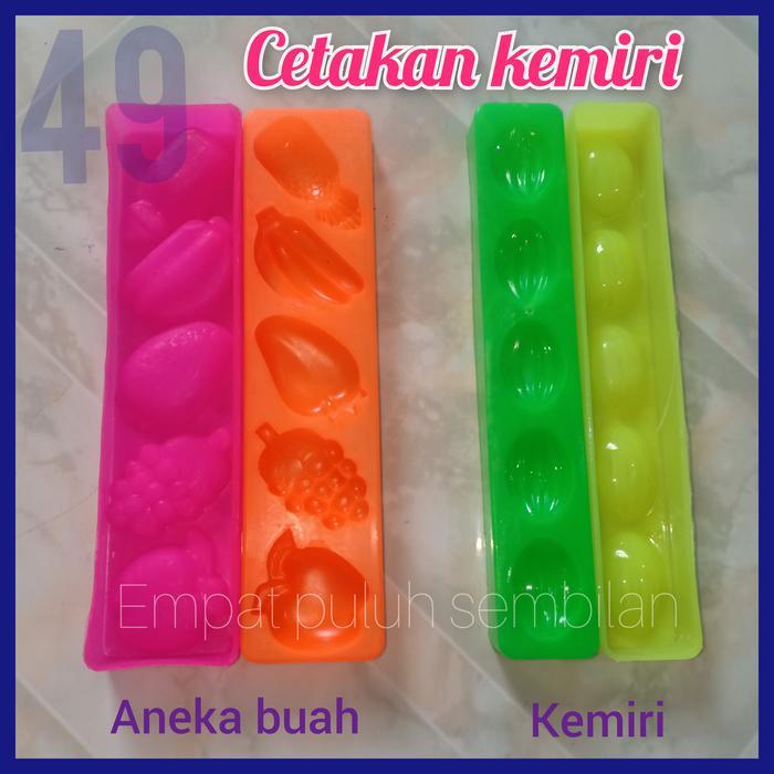 1 biji cetakan kue tok / cetakan kue ku / cetakan nastar kering / tok buah Plastik
