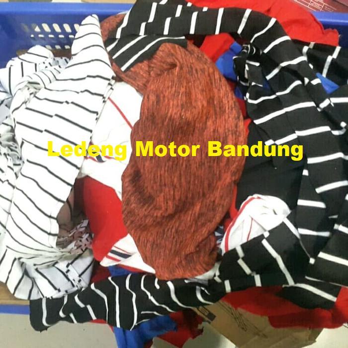 "New" Majun Kain Lap Kaos Katun Perca Ukuran Sedang Tanpa Jahitan 1kg
