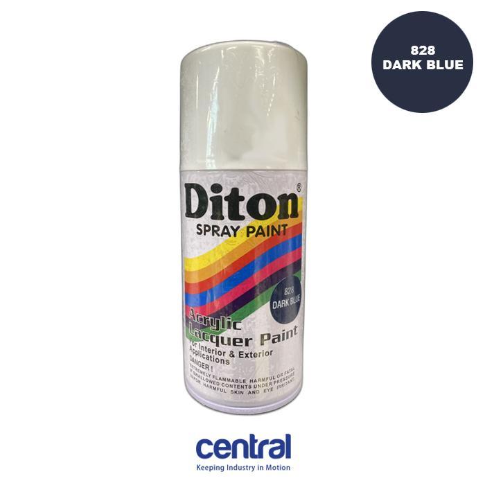 Diton 828 Dark Blue Spray Paint Cat Semprot Cat Pylox Biru Tua