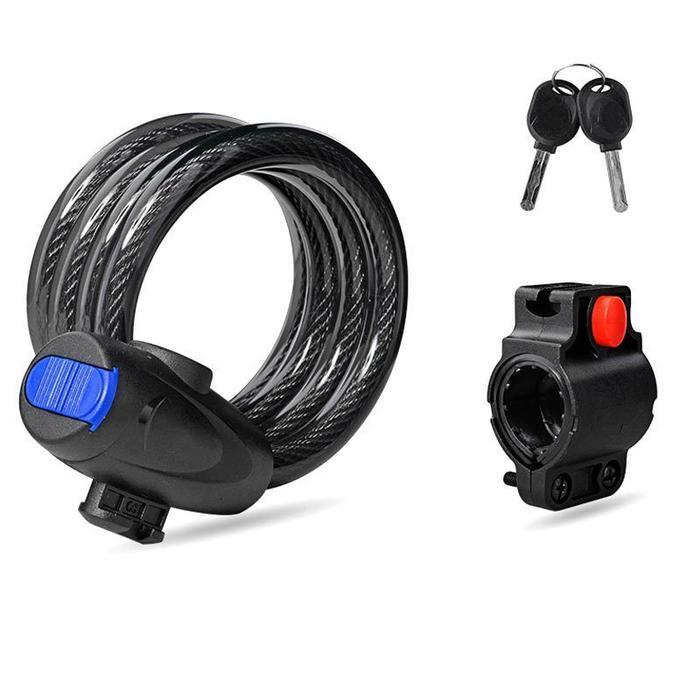 "New" Kunci Gembok Ban Sepeda Anti Maling Aman Lock Sepeda Gunung Lipat