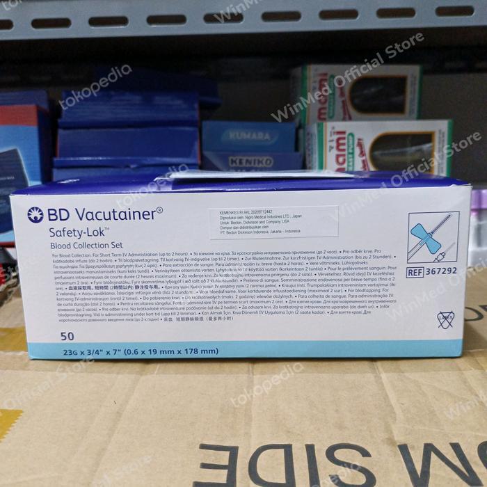Ready BD Vacutainer Needle Wing no.23G BD Needle Wing 23G