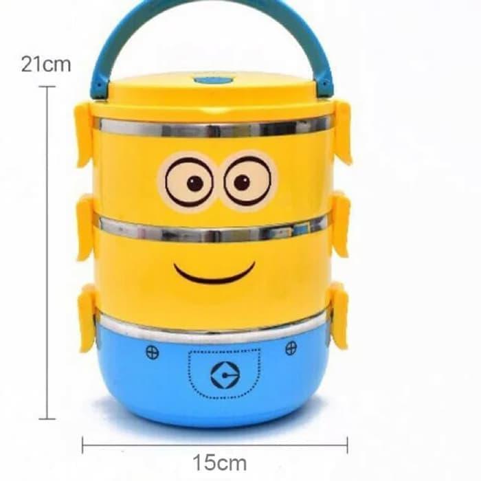 Rantang 3 Susun Motif Karakter Stainless Steel Rantang Stainless Tiga