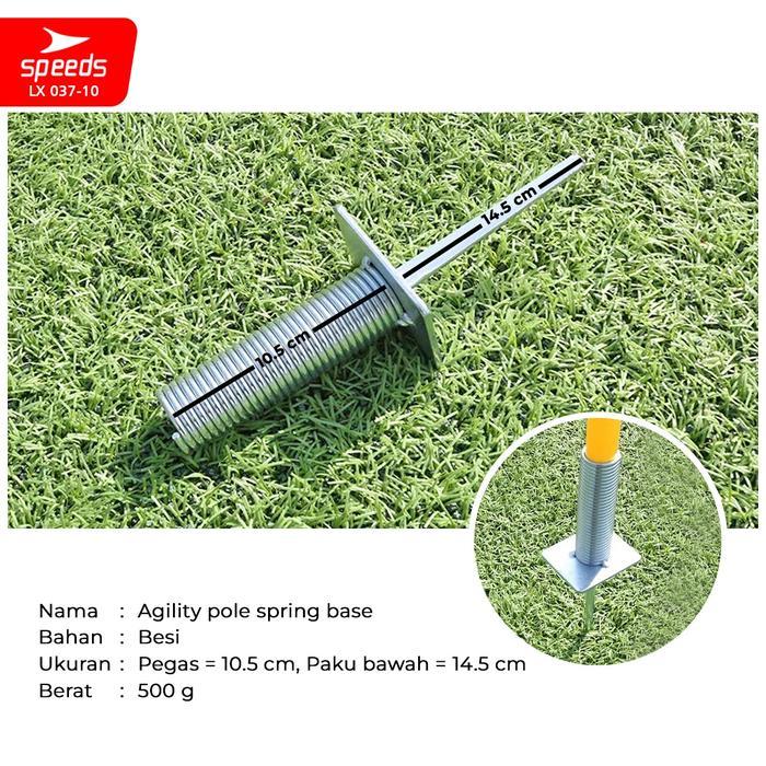 SPEEDS Stick Base Pegas Penahan Stik Tongkat Kelincahan Agility Ball Sepatu Outdoor Training Spring