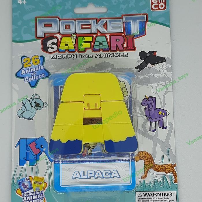 Emco Pocket Safari Mainan alphabet Hewan Huruf A-J