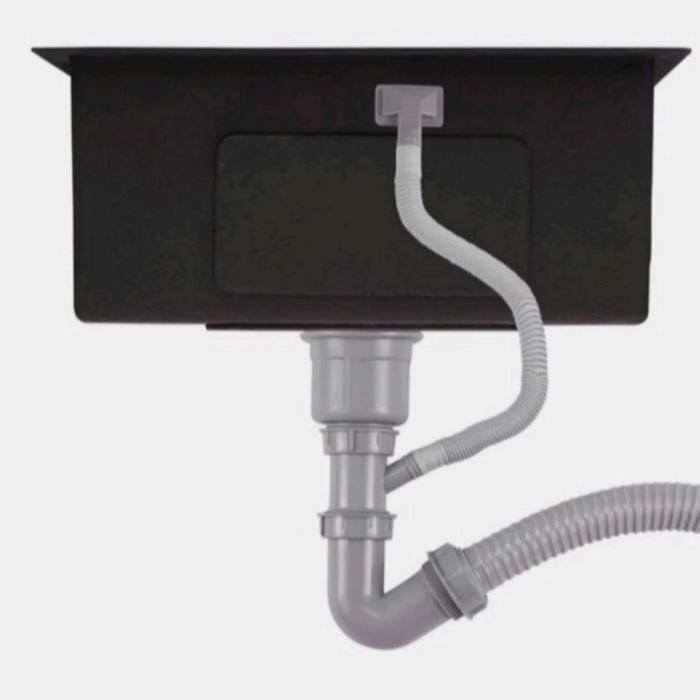 Selang Pembuangan Kitchen sink 1 Lubang + Overflow