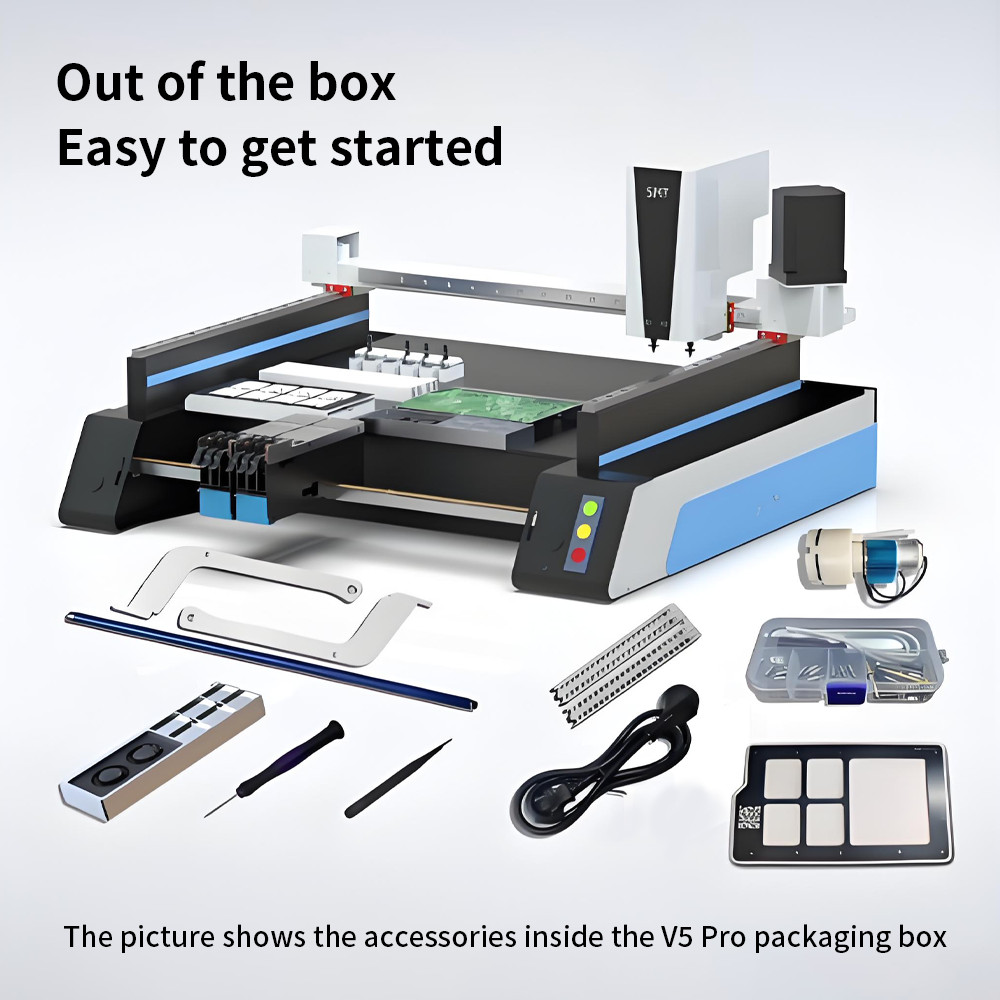 High Speed Desktop Mini Automatic SMT Pick And Place Machine Chip Mounter LED SMD Dual Heads Nozzles