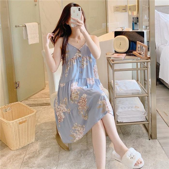 Kinie Daster Wanita Model Emry Bahan Rayon Viscose Tali Satu Halus Adem Dress Kimono Busui Panjang