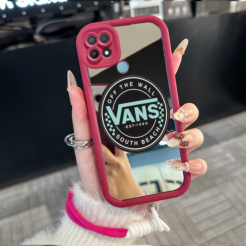 Casing Hp untuk OPPO A15 A15s A35 4G Case Casing ikon pola Silikon Softcase Kasing HP tali gantung C