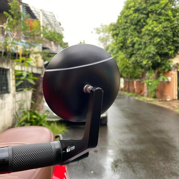 Promo Spion Vespa Sprint Primavera Gts Lx S Model Zelioni - Bulat Hitam Terlaris