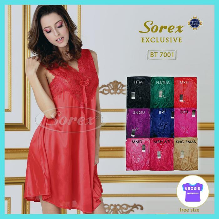 Baju tidur wanita lingerie Satin SOREX EXCLUSIVE BT 7001 ISI-1 PCS