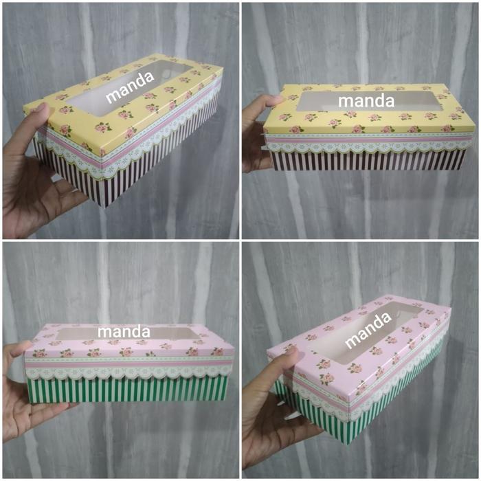 Kotak kardus dus wadah hantaran kue bolu puding donat brownies roll cake