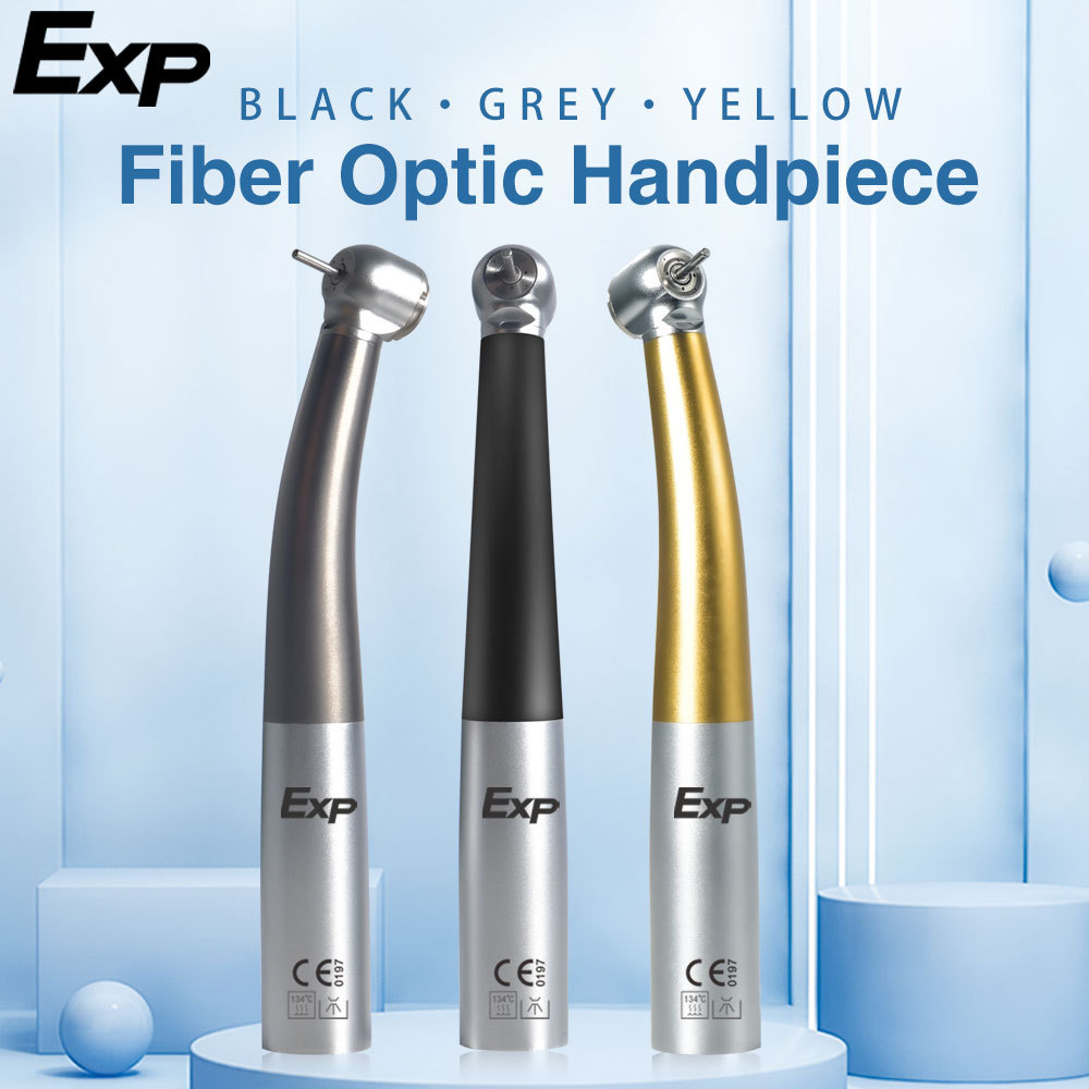 Exp Dental Fiber Optic Handpiece Torque Head Air Turbine Ceramic Bearing Dentist Tool Compatible wit