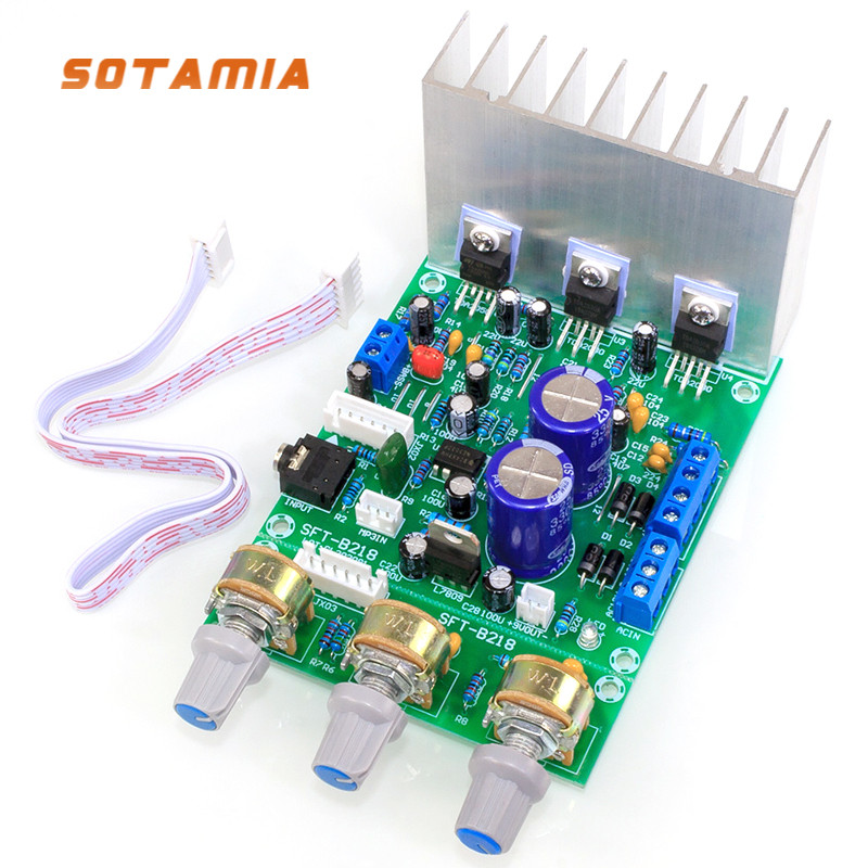 SOTAMIA TDA2030 Subwoofer 2.1 Amplifier Audio Board 15Wx2+30W Amplificador Power Amplifier Speaker M
