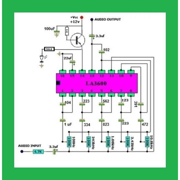 Pcb Stereo Graphic Equaliser 10 Band Vst26F.A