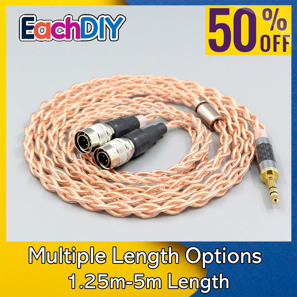 Braided Litz HiFi OFC DIY Earphone Cable For Dan Clark Audio Mr Speakers Ether Alpha Dog Prime Mad