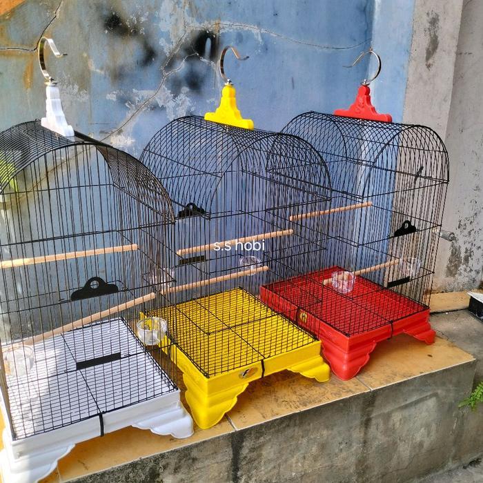 SANGKAR KANDANG KOTAK BESI F1 UKURAN 35X40X90 NO 3 MOTIF NAGA TIMBUL SANGKAR BURUNG