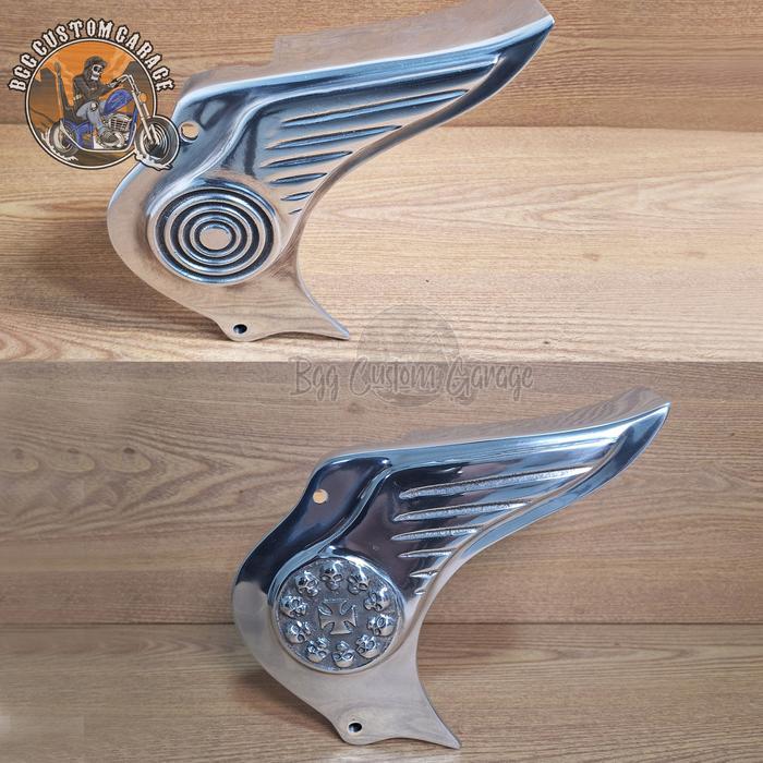 Tutup Rantai Yamaha Scorpio Custom . Cover Gir Depan . Tutup Rante Depan Scorpio Custom Chopper