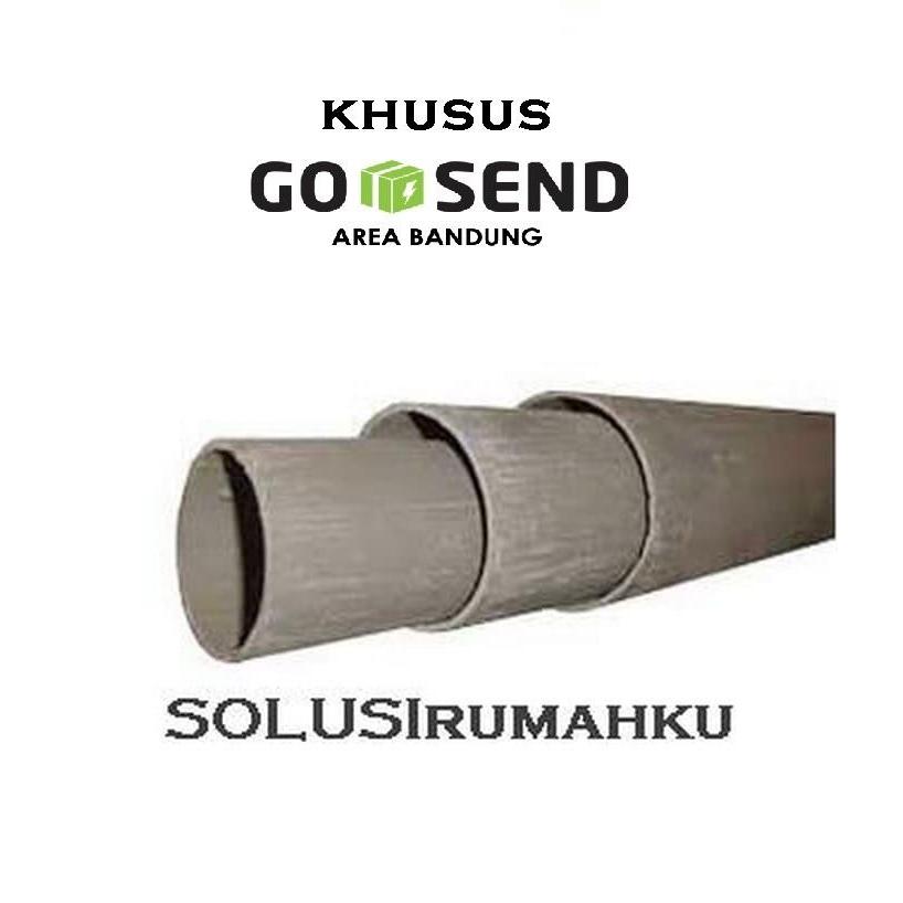 5 Potongan x 80 cm Pipa 4" ( Empat Inch ) Giplon Abu