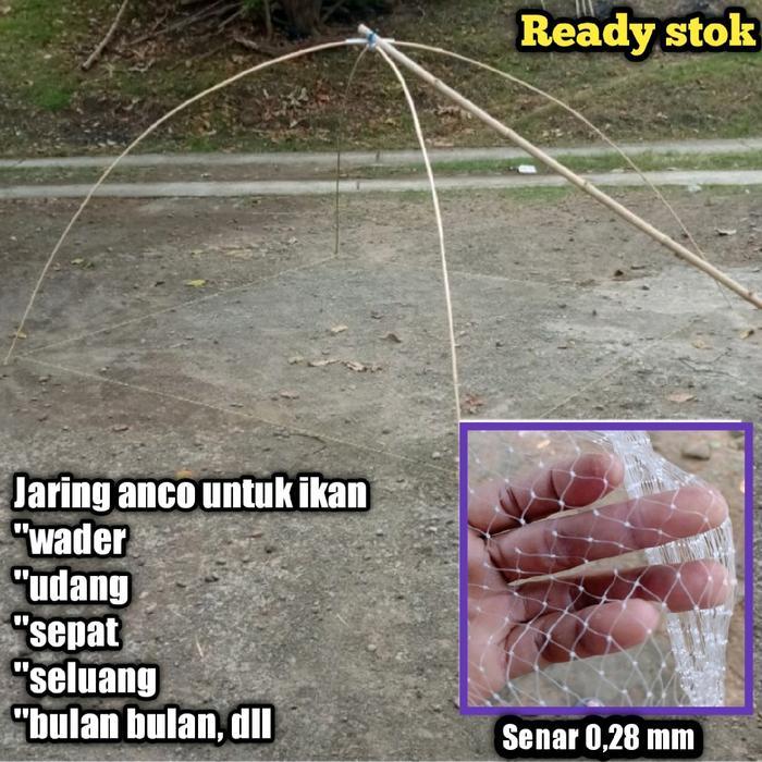 DISKON Anco ikan / jaring anco ikan wader,udang,sepat,seluang dll lubang 3/4 inchi Umpan READY STOCK