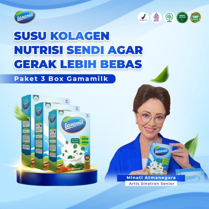 SUSU KAMBING ETAWA GAMAMILK [BUNDLING 3 BOX] SUSU KOLAGEN GAMAMILK SUSU KAMBING ETAWA GAMAT/TERIPANG
