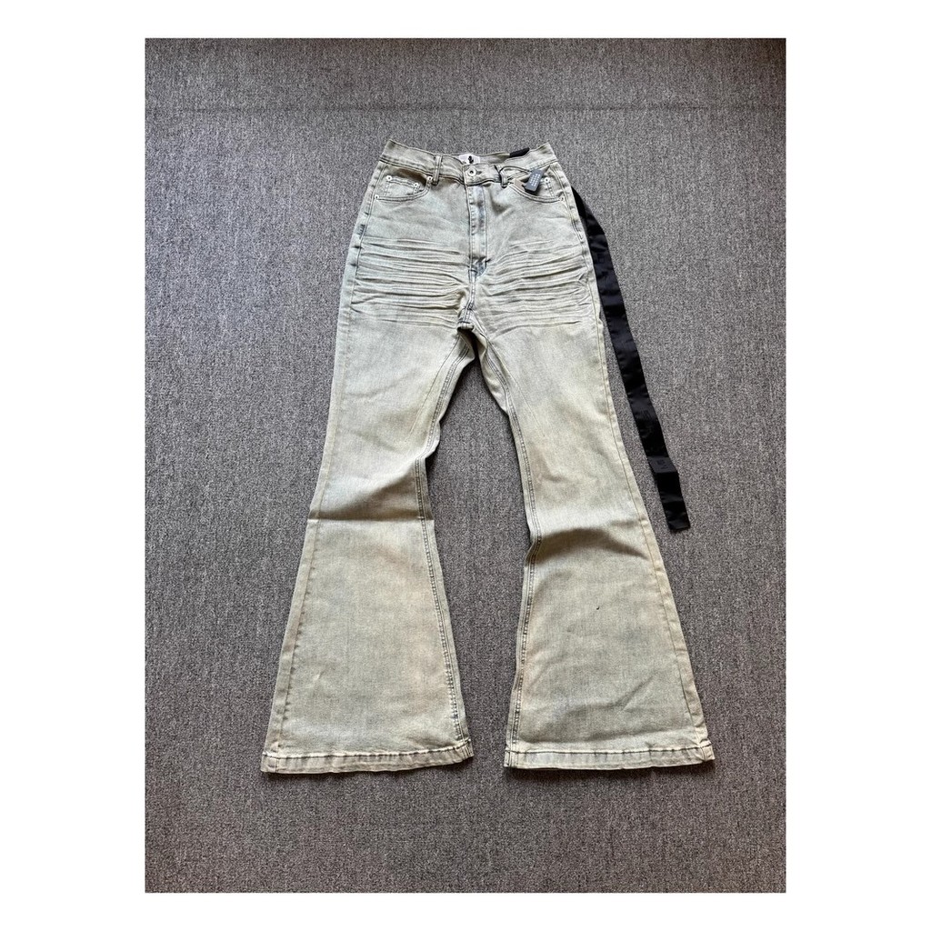 Brand New Rick Washed Blue Zipper Pocket Fit Slim Fit Pant Jeans Cotton Denim Pants Comfort Casual