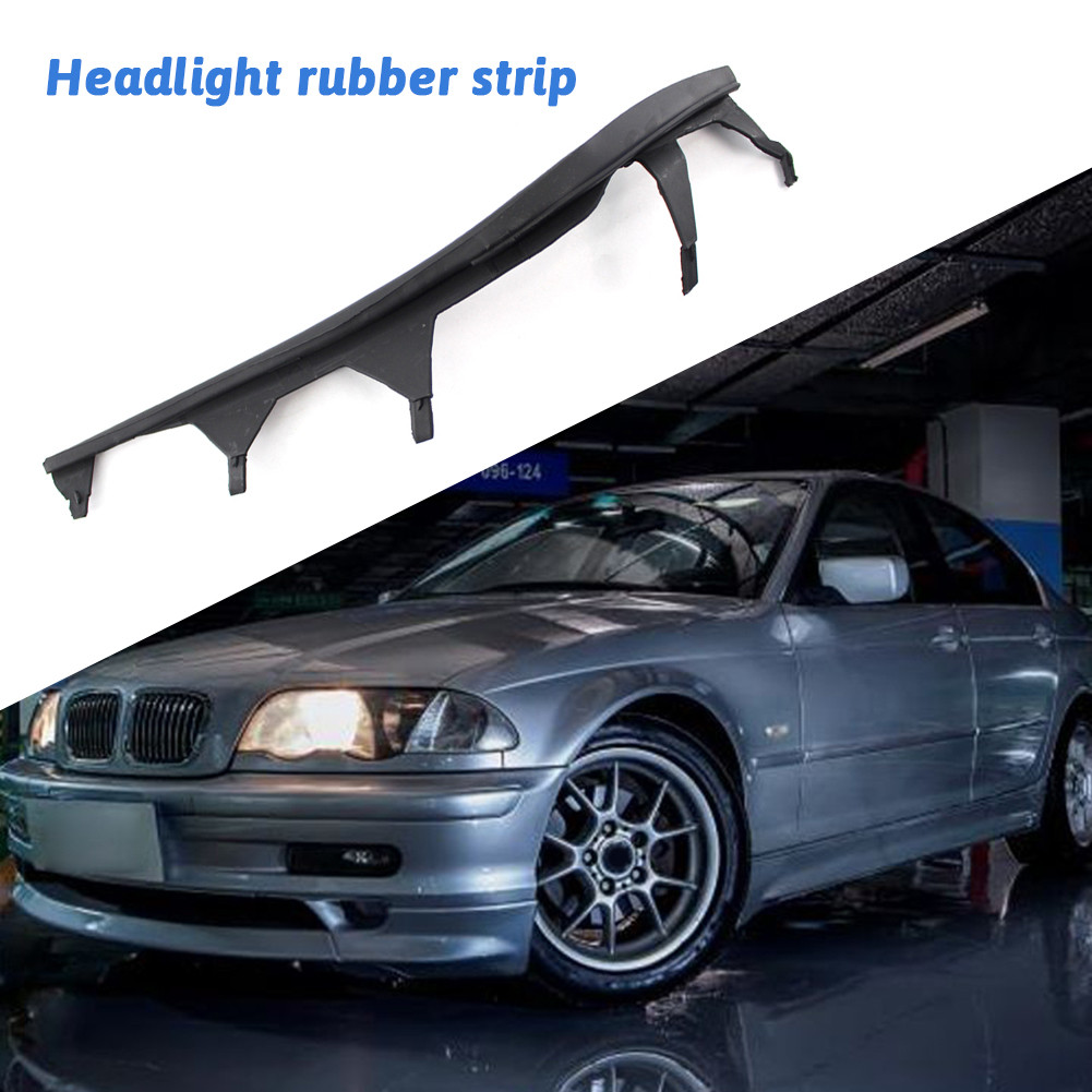For  E46 325i 2002-2005 Car Front Upper Headlight Cover Strips Trims Headlight Sealing Strip Gasket 