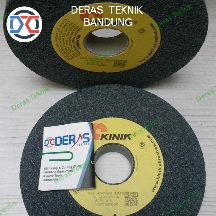 BATU GERINDA Duduk POLES ASAH 6 in A46 ABU KINIK 6in A 46 3/4 in. Diameter 150 mm, tebal 19 mm