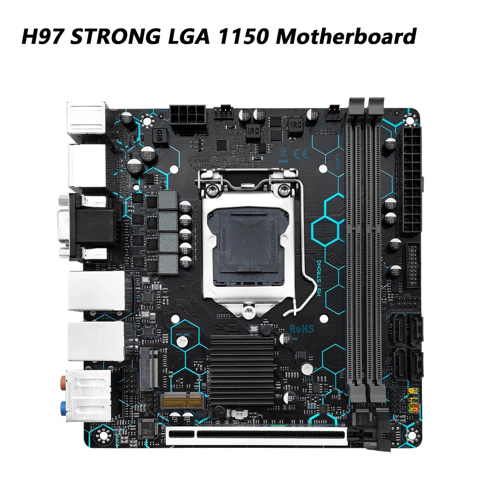 Machinist H97 Lga 1150 Motherboard Support Intel Core I7/I5/I3/E3 Ddr3 -Itx Vga/Hdmi/Dp/Com Dual Lan