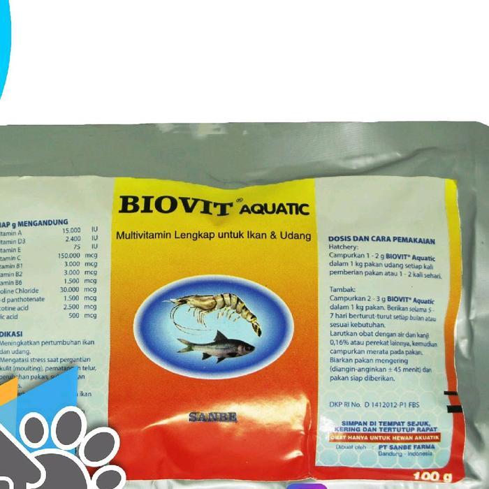 BIOVIT AQUATIC MULTIVITAMIN LENGKAP UNTUK IKAN DOSIS TINGGI