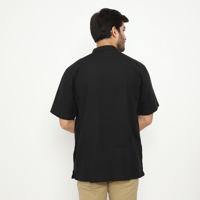 AMK BAJU KOKO LENGAN PENDEK KK DAUD S/S HITAM