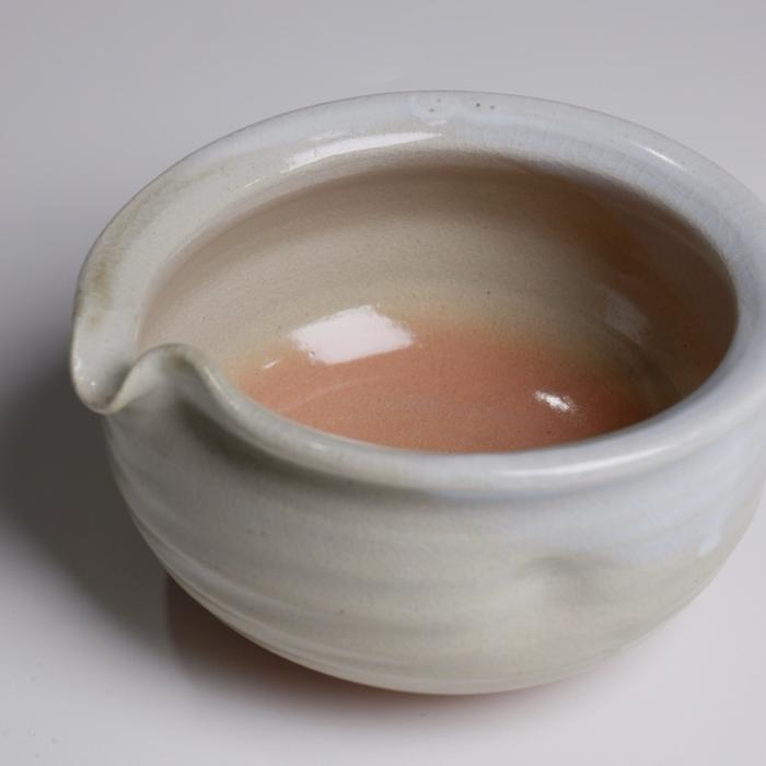 Pearly white chawan MADE IN JAPAN