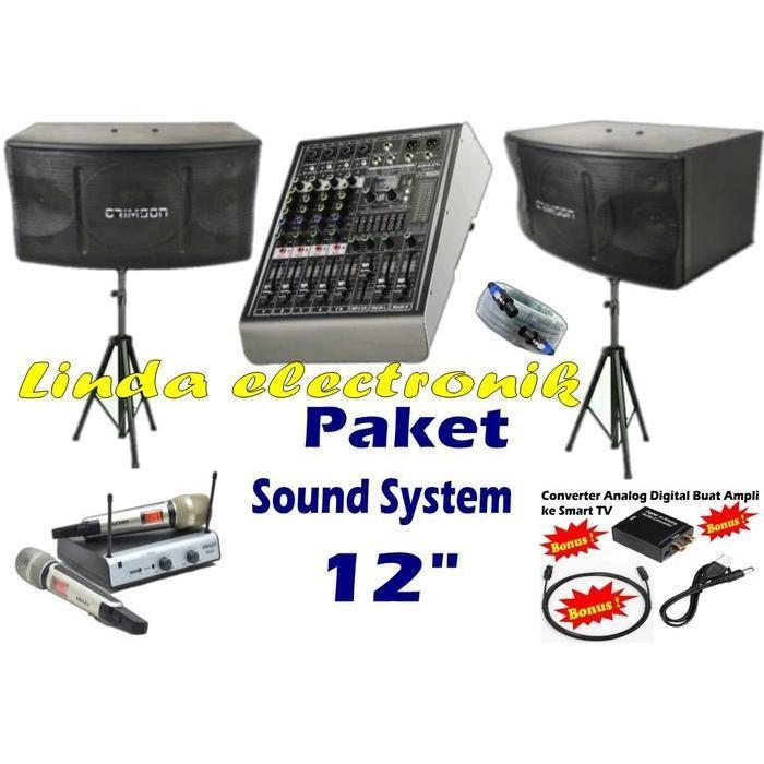 promo paket sound system karaoke 12'' ashley studio 4 original