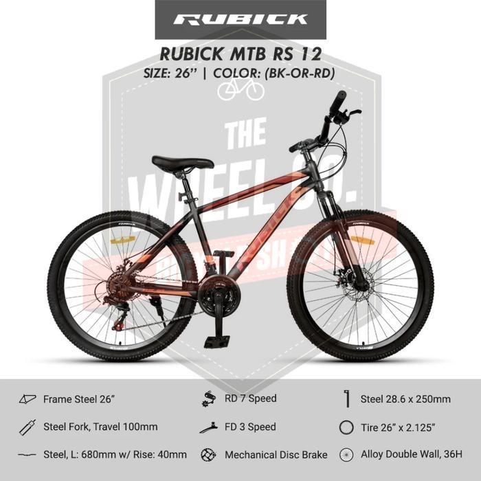 RUBICK SEPEDA GUNUNG MTB UKURAN 26 INCH RUBICK PENGIRIMAN AREA BALI(DENPASAR DAN BADUNG) KEADAAN