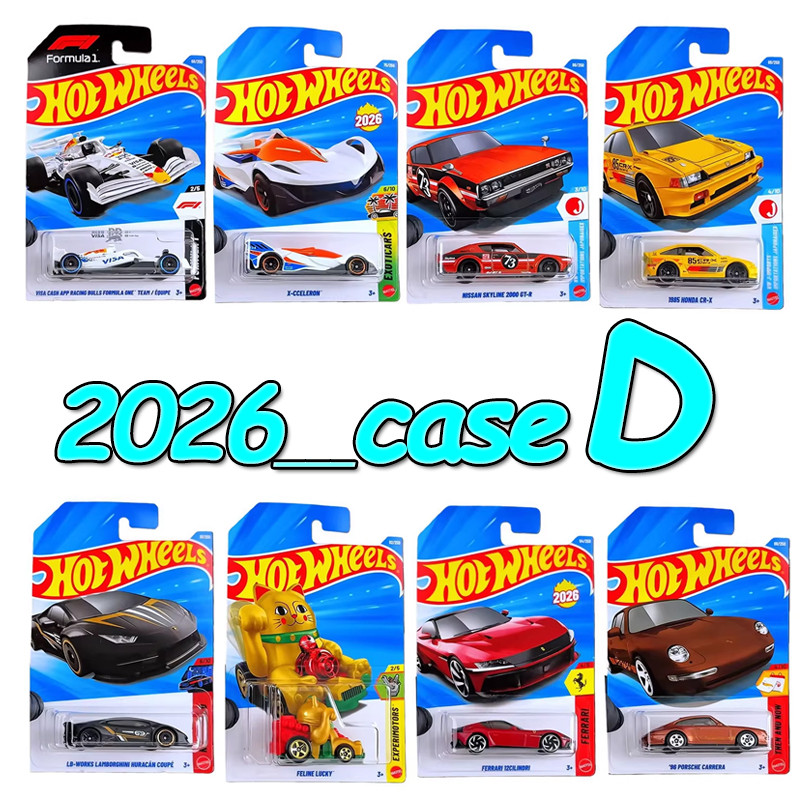 1/64 Hot Wheels Car Impala Fe Lucky Volkswagen Id Honda Fast El Cadillac Cart Boy Toys Renault